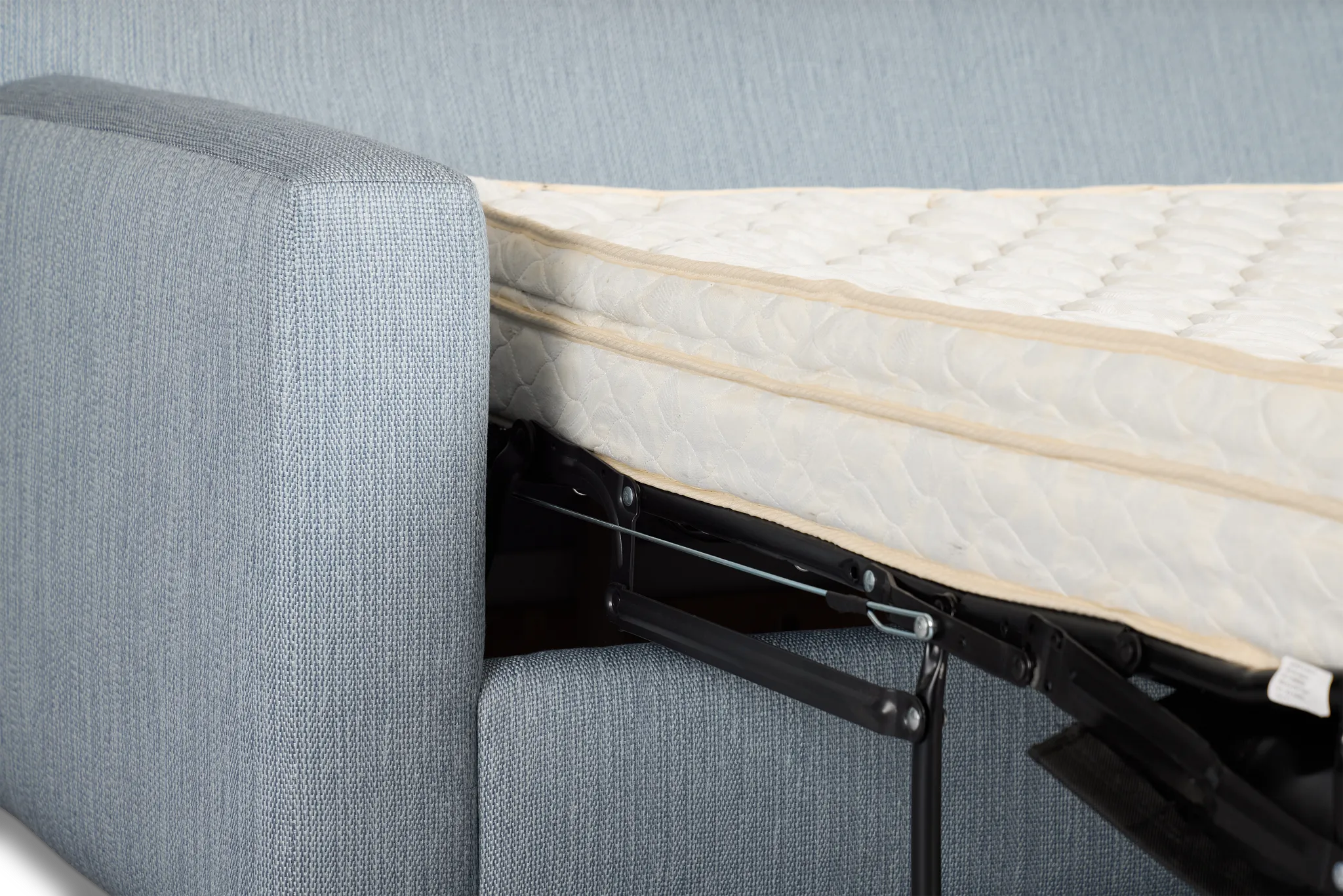 Rhodes Light Blue Fabric Innerspring Sleeper