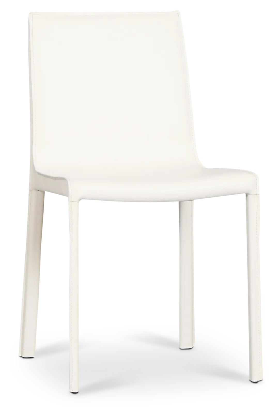 Lagos White Upholstered Side Chair