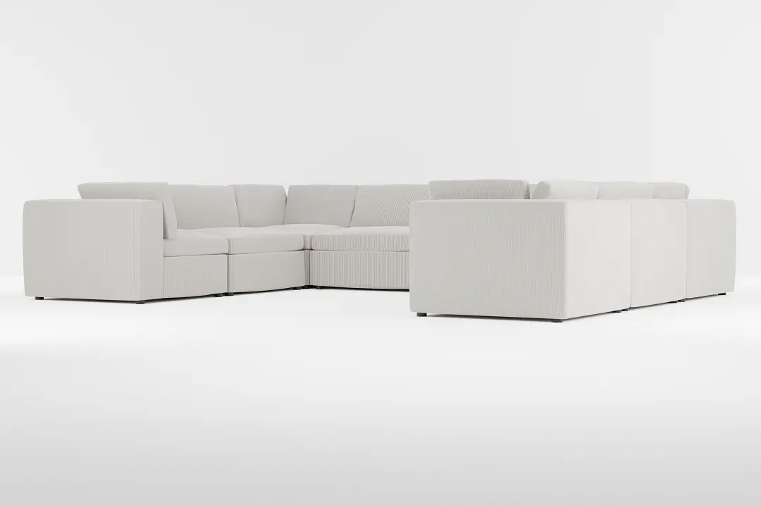 Destin Lucy Light Beige Fabric 8-piece Modular Sectional Destin Lucy Light Beige Fabric 8-piece Modular Sectional