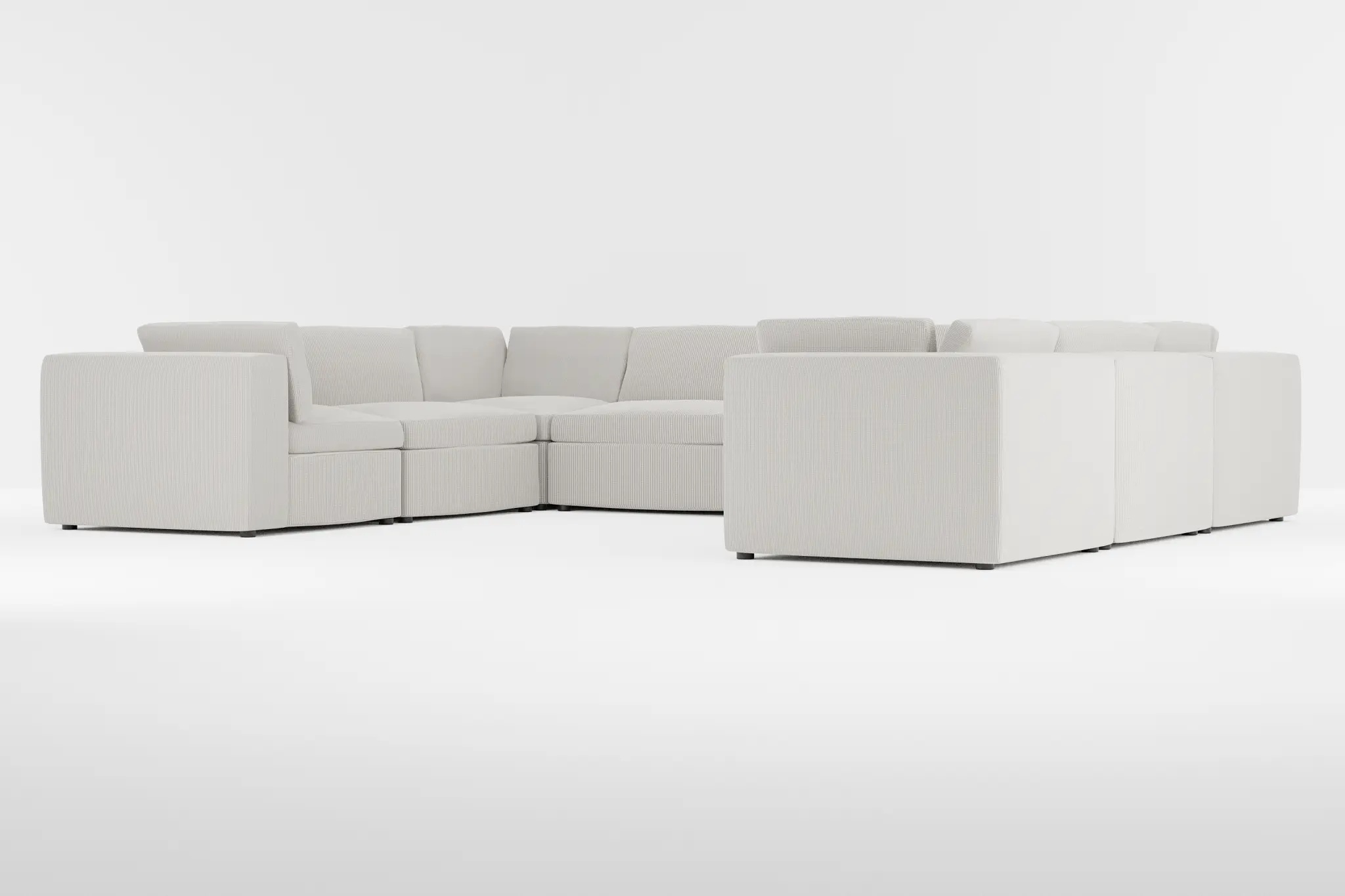 Destin Lucy Light Beige Fabric 8-piece Modular Sectional Destin Lucy Light Beige Fabric 8-piece Modular Sectional