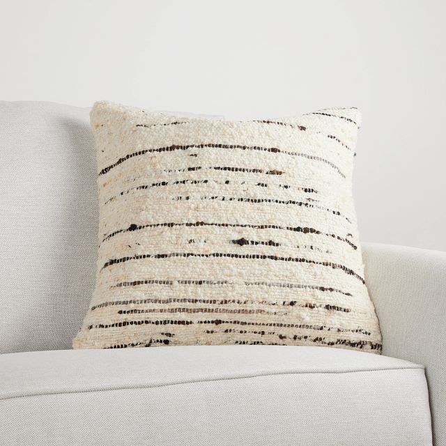 Johvia Ivory 22" Accent Pillow