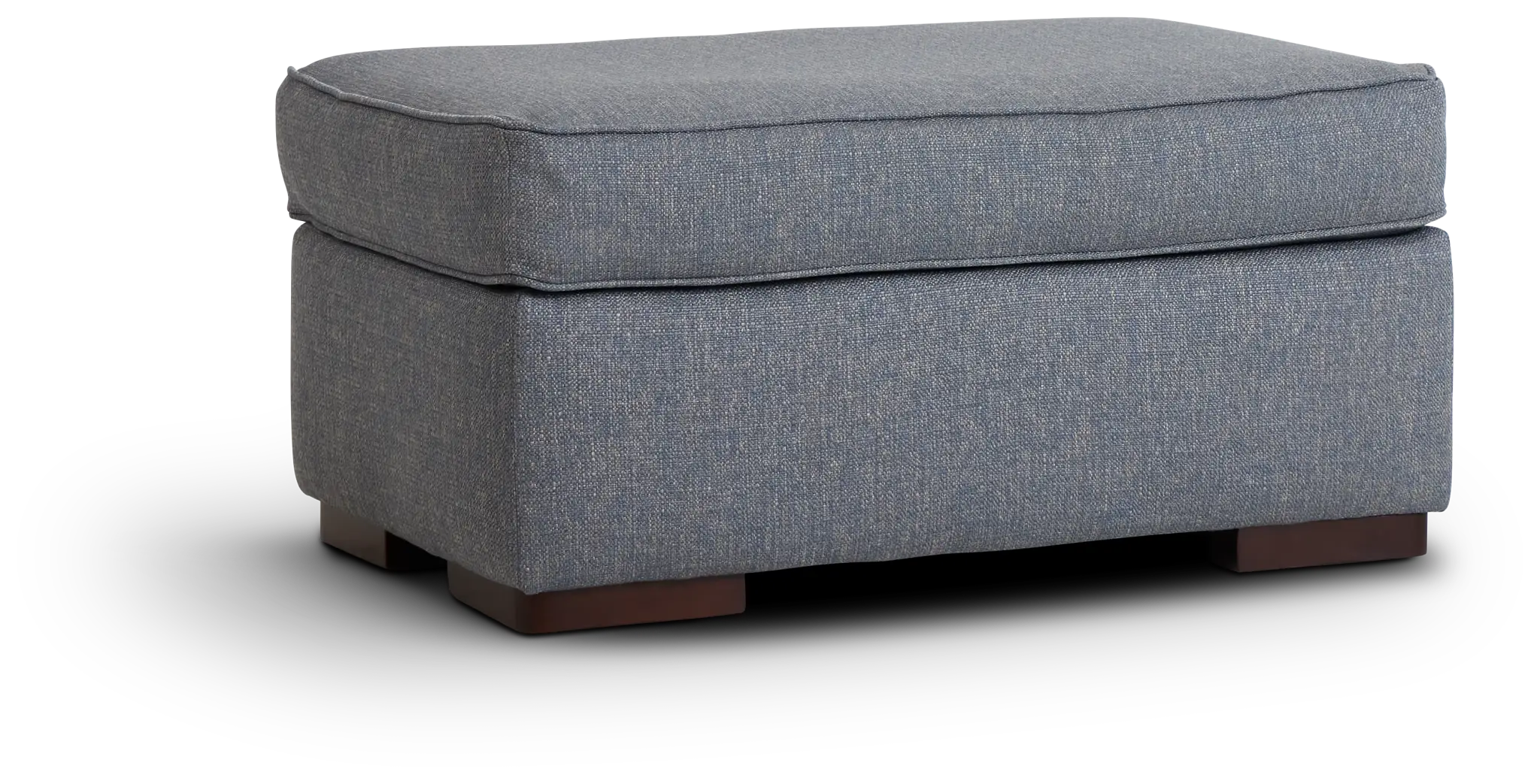 Austin Blue Fabric Ottoman Austin Blue Fabric Ottoman