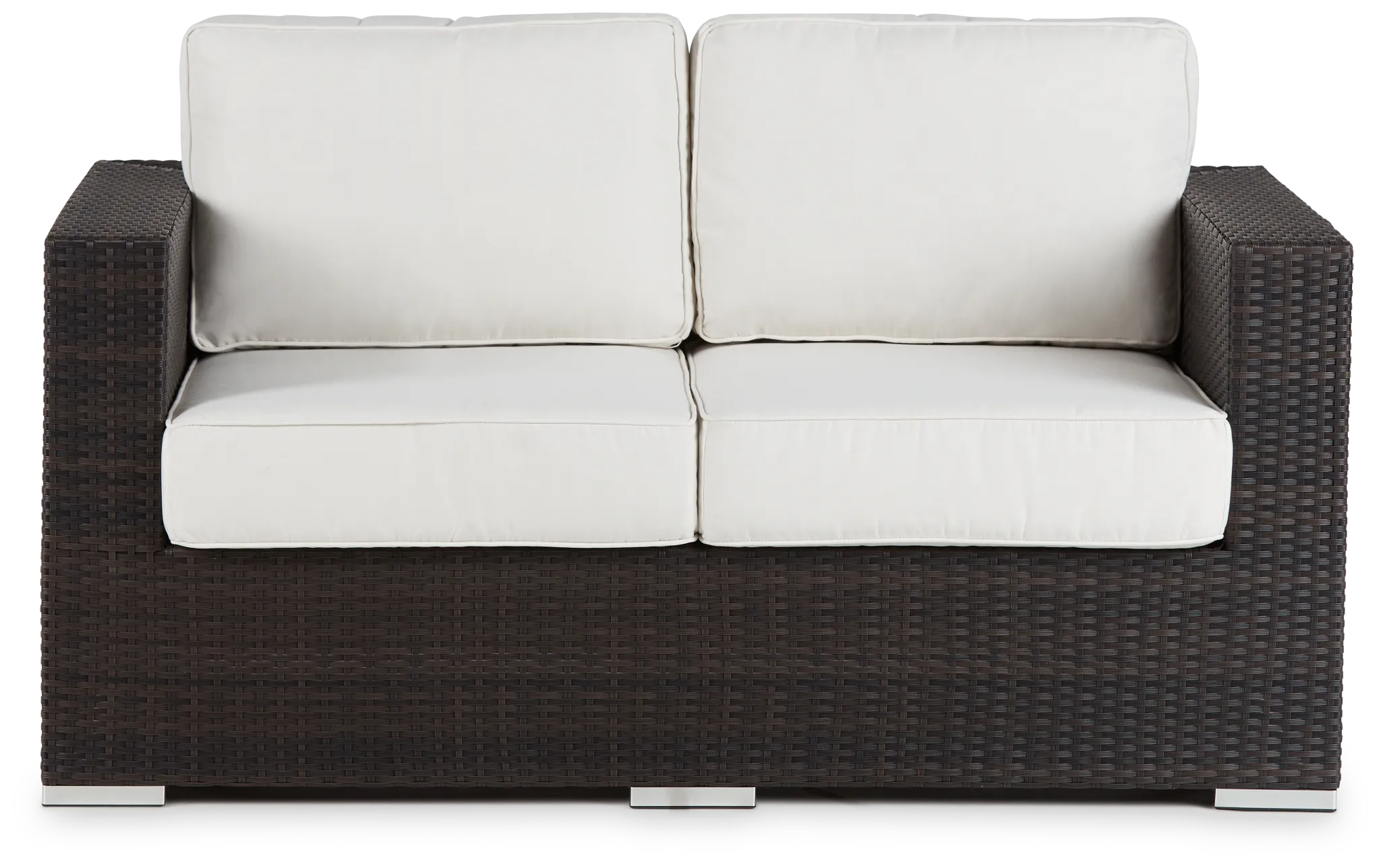 Fina White Loveseat