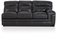 Alexander Gray Leather Right Sofa