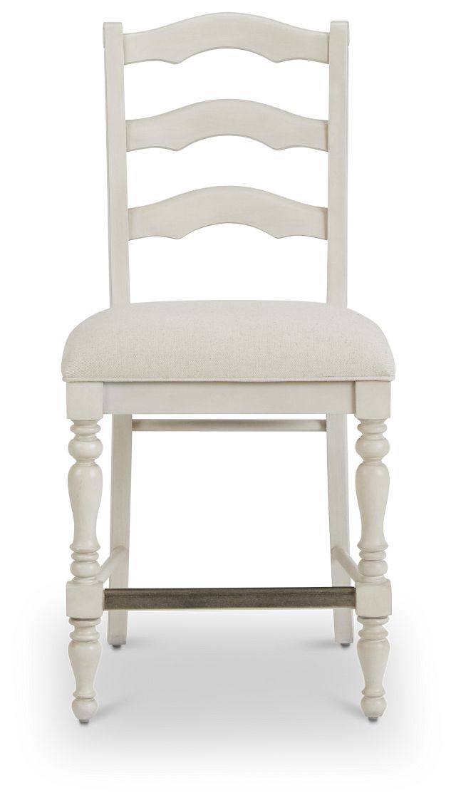 Savannah Ivory 24" Wood Barstool