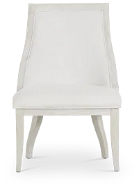 Boca Grande Light Tone Curved Upholstered Side Chair