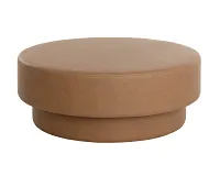 Arin Brown Lthr/vinyl Ottoman