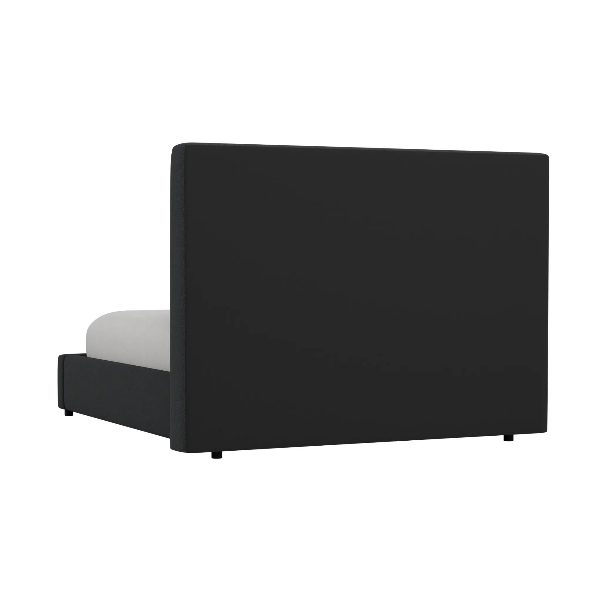 Grayton Elite Black 54" Upholstered Platform Bed