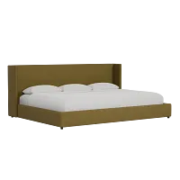 Captiva Elite Dark Green 48" Upholstered Shelter Bed