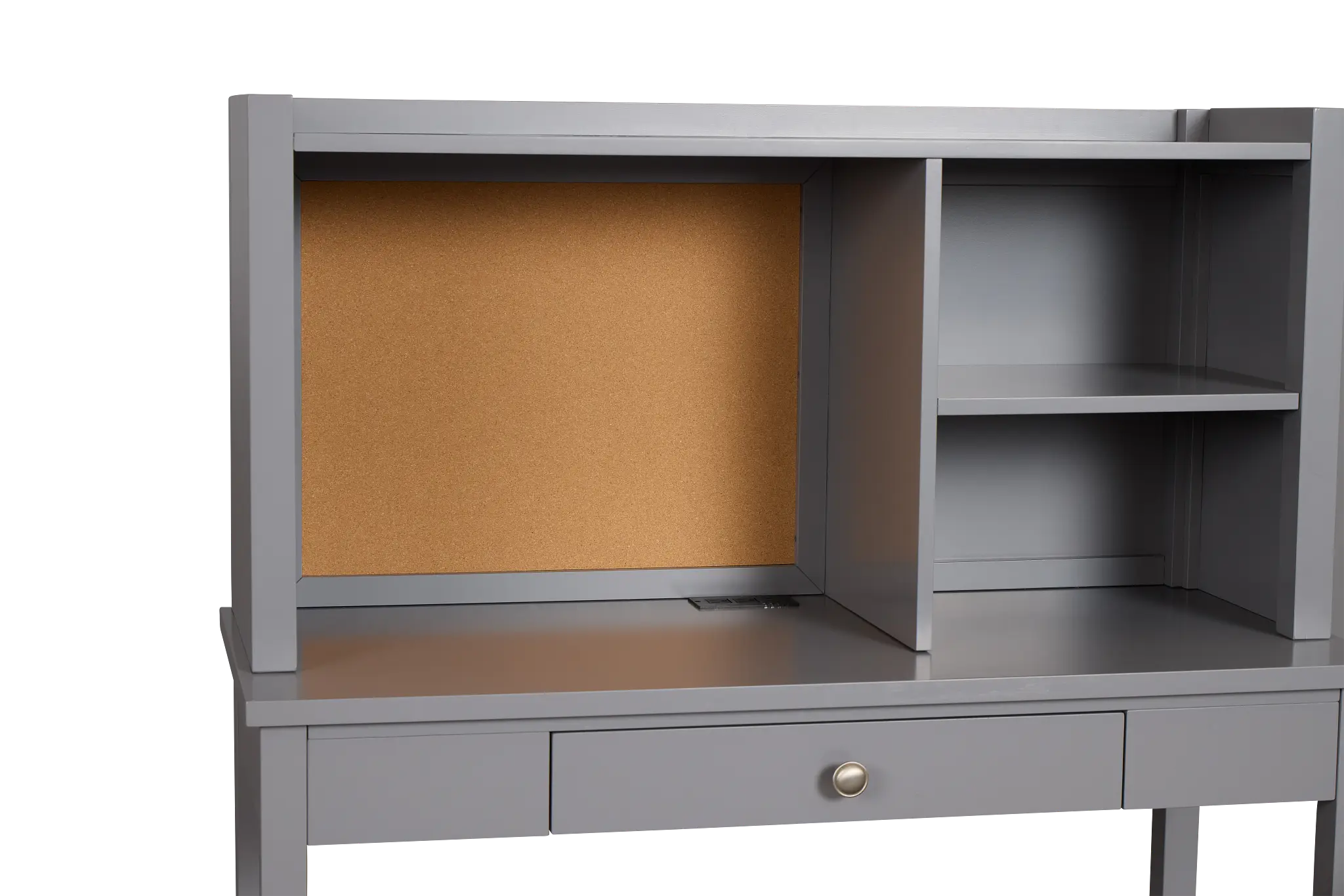 Charleston Gray 1-drawer Desk & Hutch Charleston Gray 1-drawer Desk & Hutch