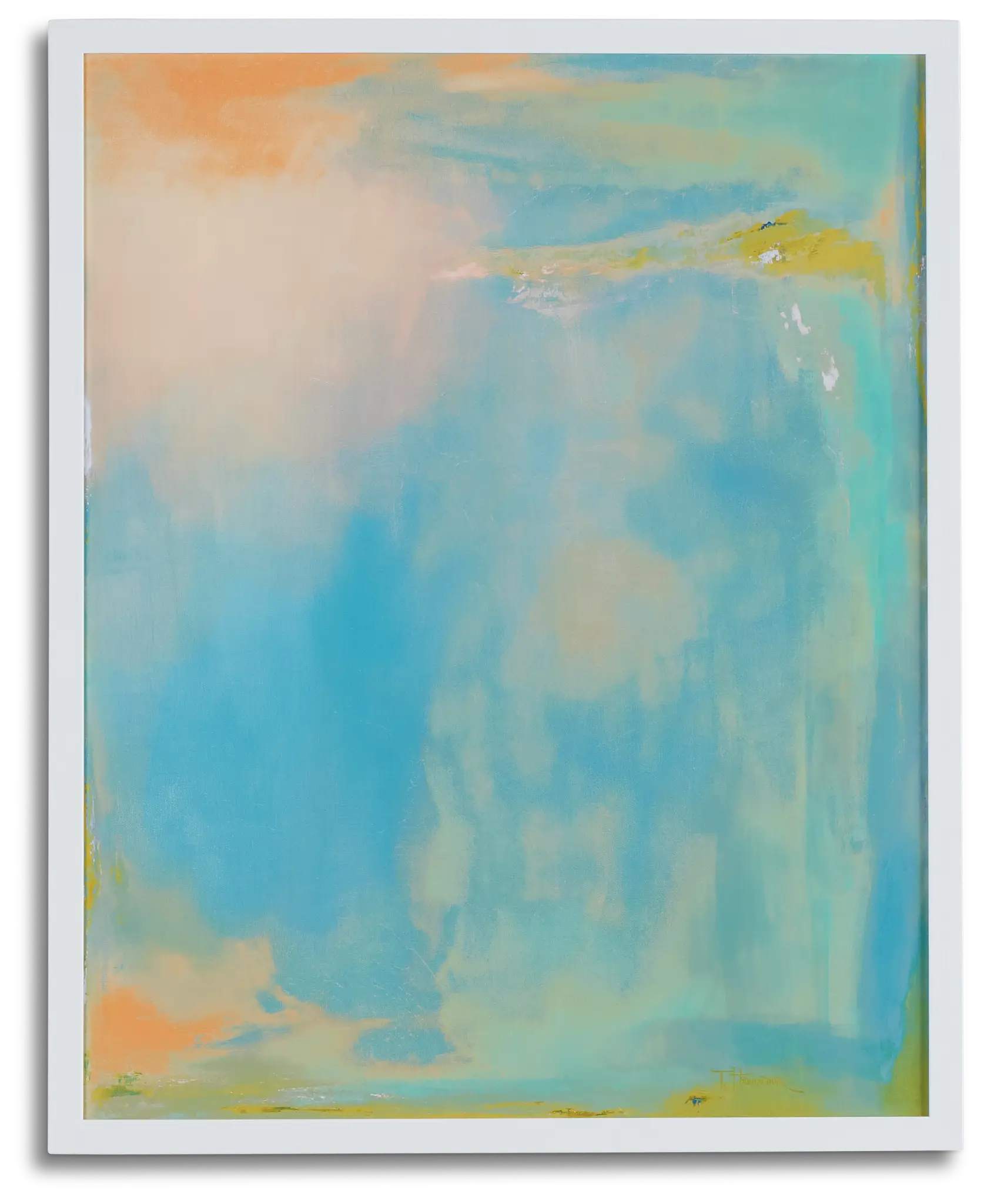 Wells Orange Framed Wall Art Wells Orange Framed Wall Art