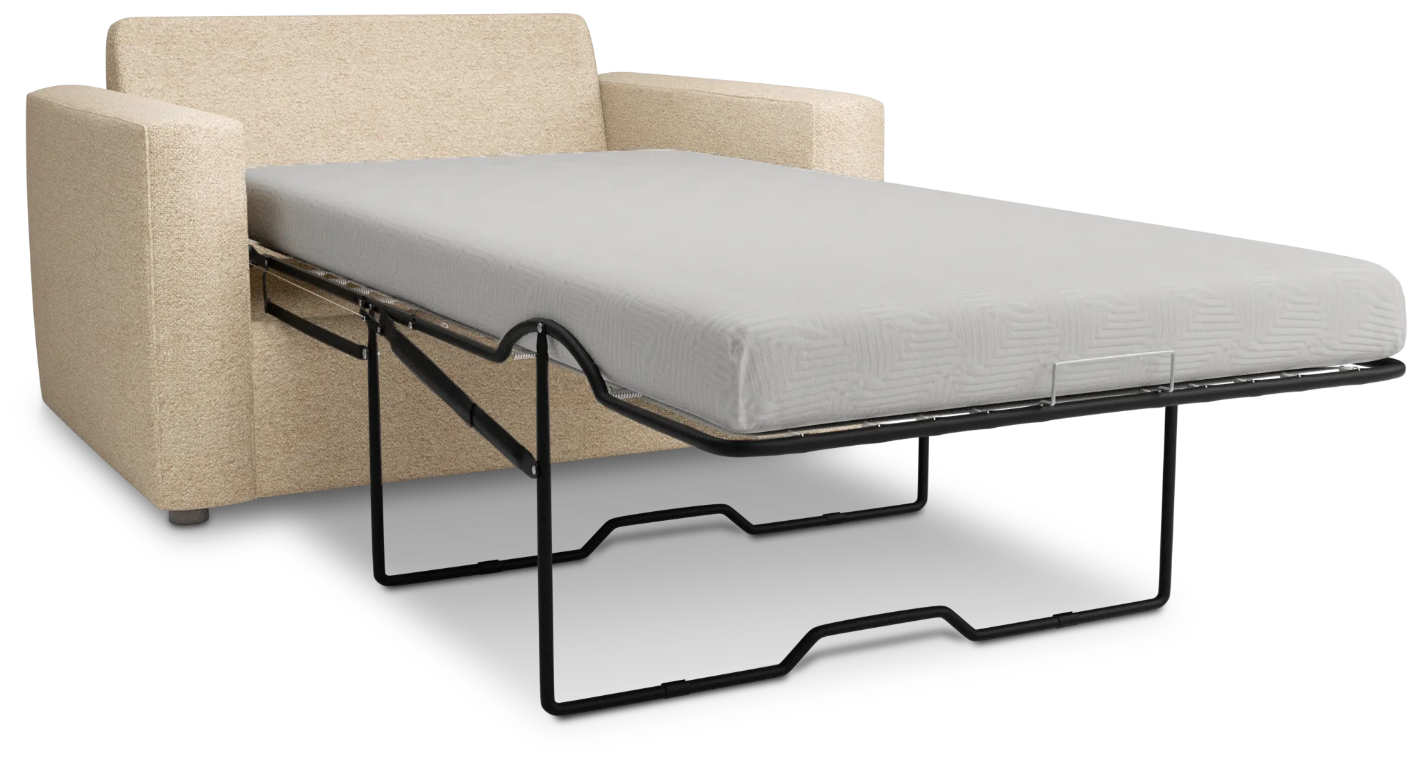 Siesta Elite Taupe Fabric Memory Foam Sleeper