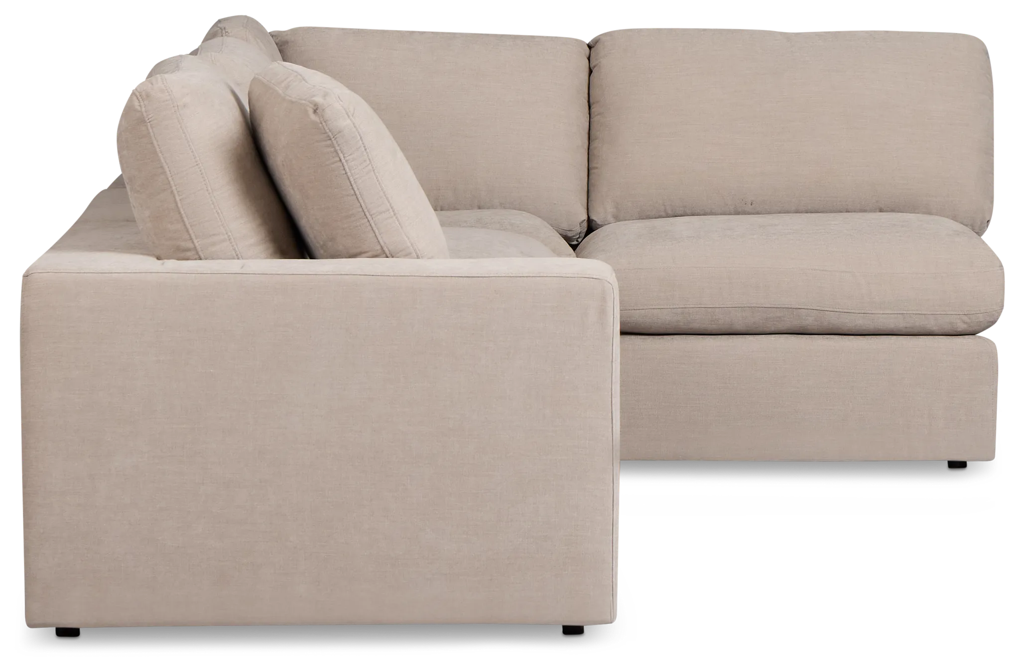 Breeze Taupe Fabric 4-piece Modular Sectional