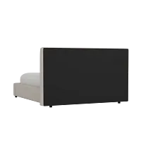 Grayton Revenue Beige 48" Upholstered Platform Bed