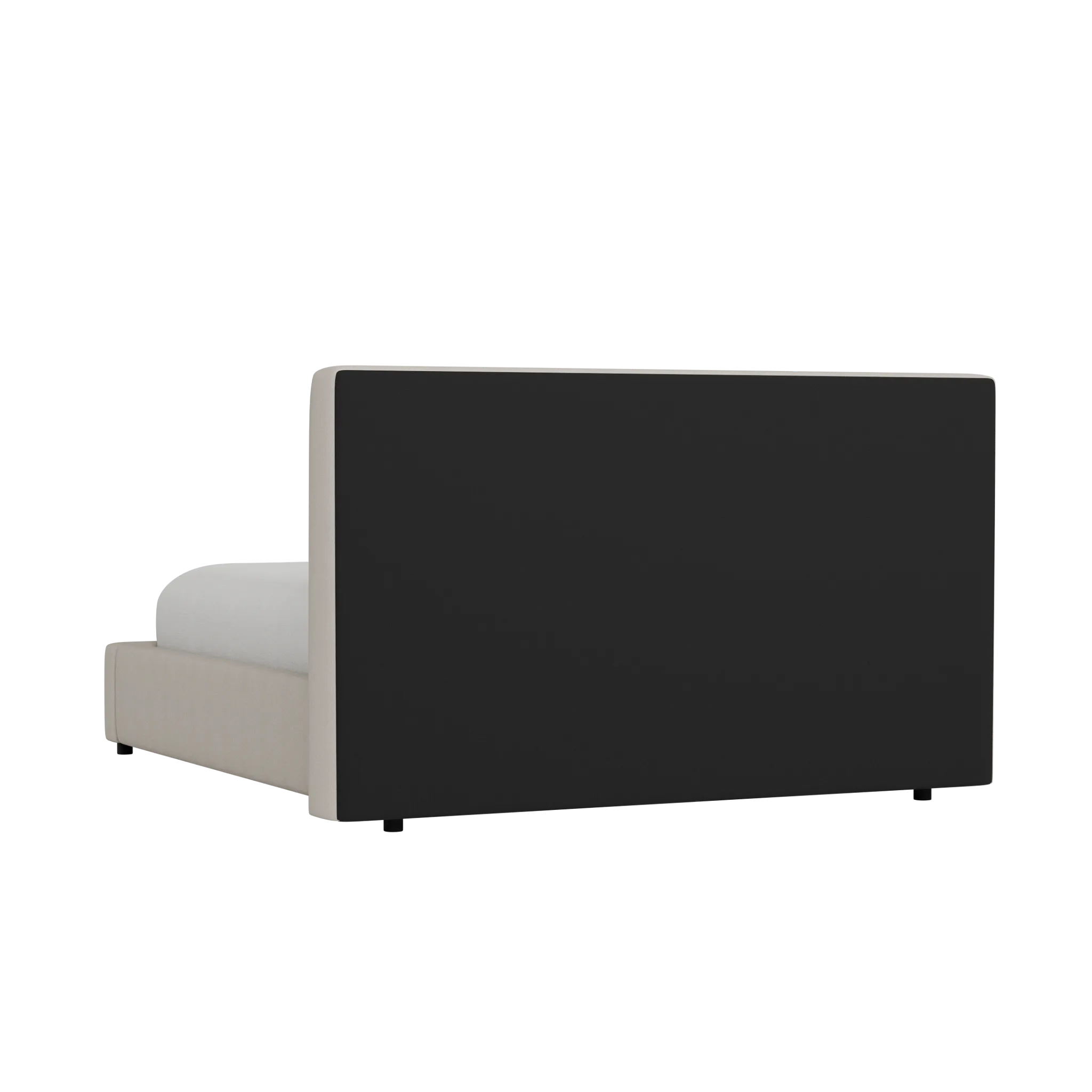 Grayton Revenue Beige 48" Upholstered Platform Bed