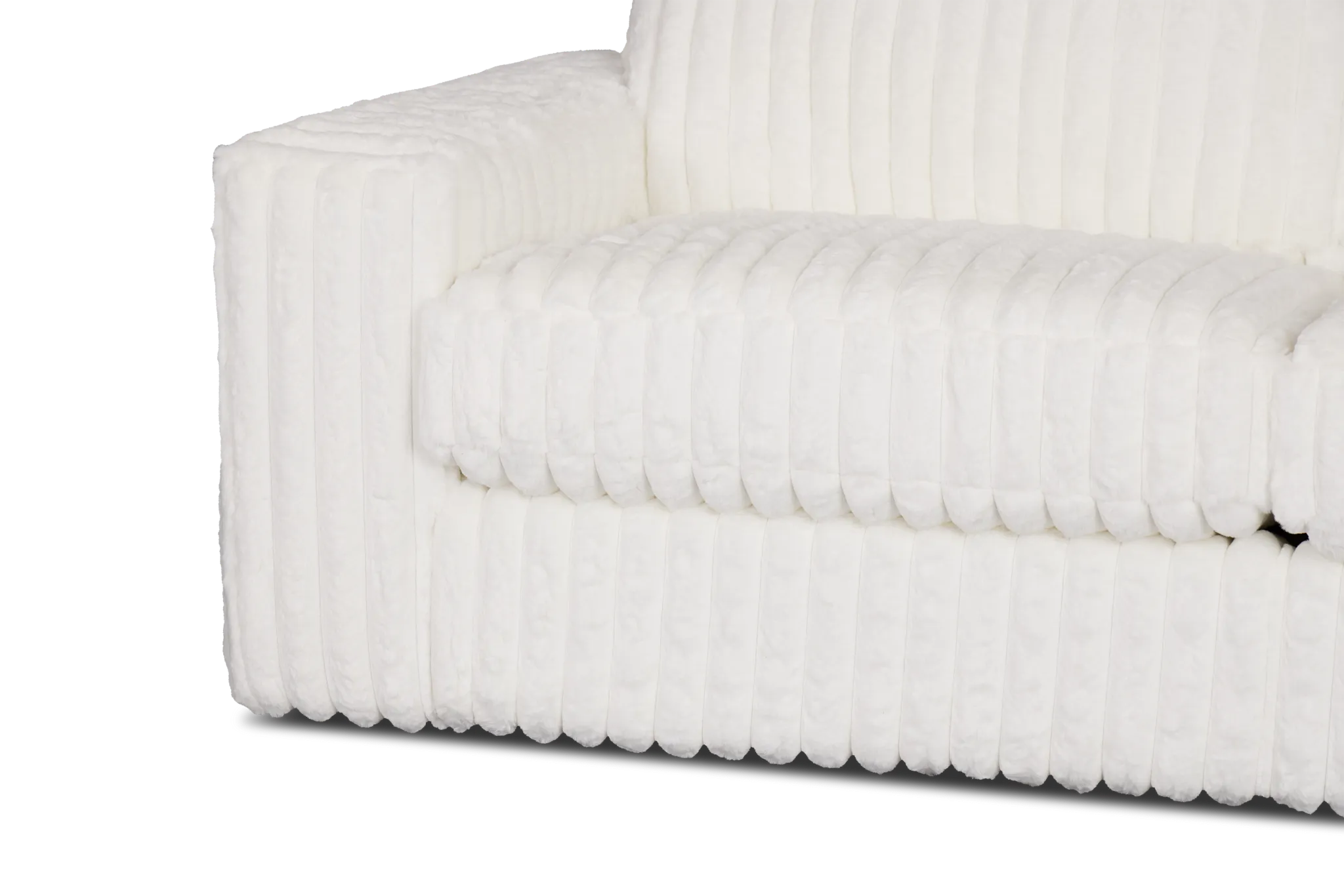 Teddy White Fabric Sofa