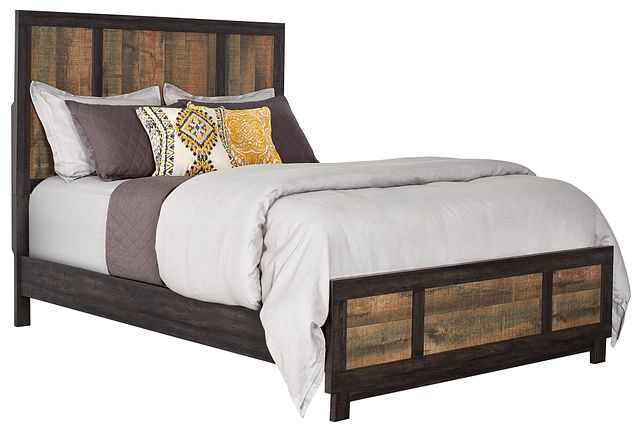 Harlington Dark Tone Panel Bed