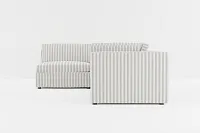 Destin Sea Lane Dark Gray Fabric 4-piece Modular Sectional