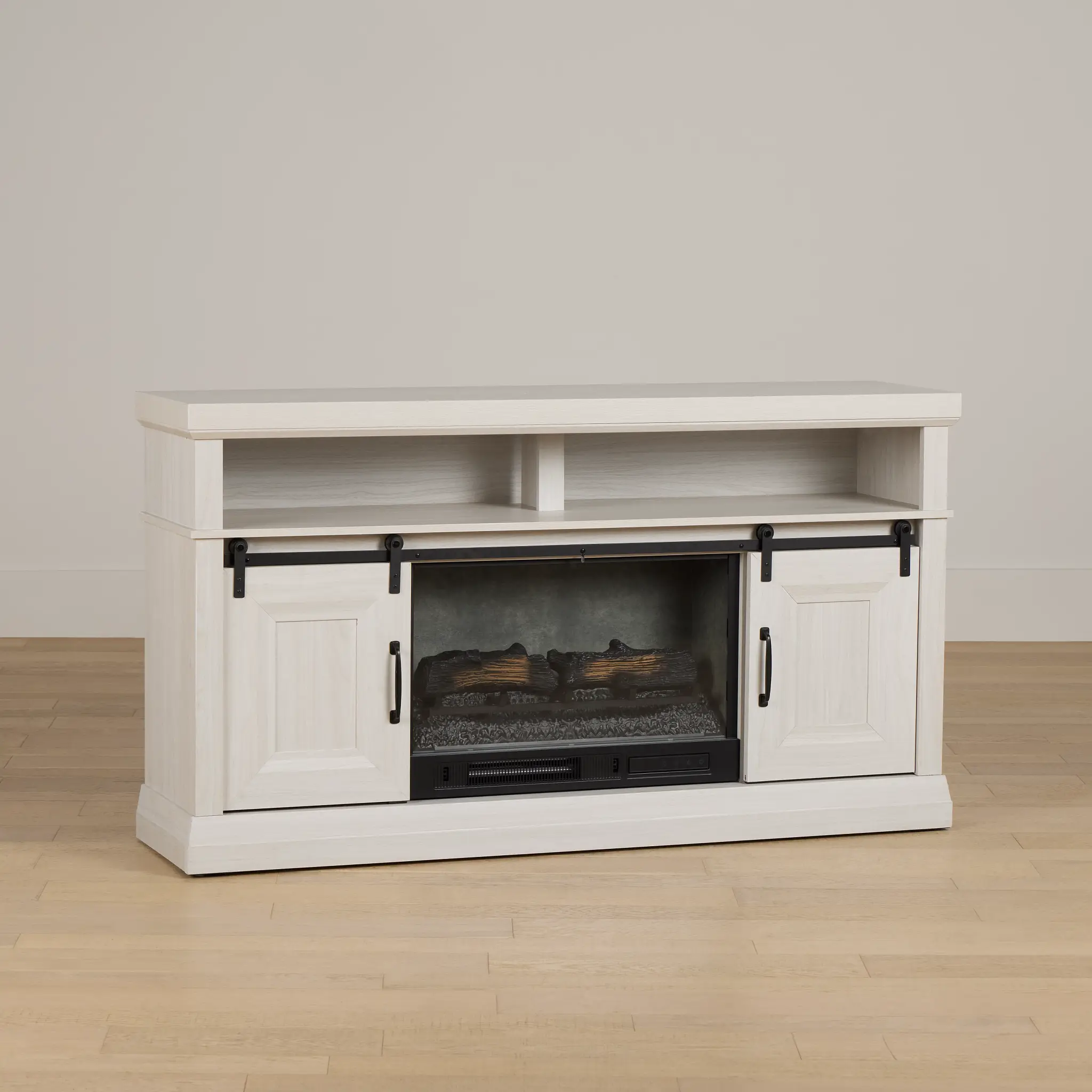 Brookridge White 65" Tv Stand With Fireplace Insert Brookridge White 65" Tv Stand With Fireplace Insert
