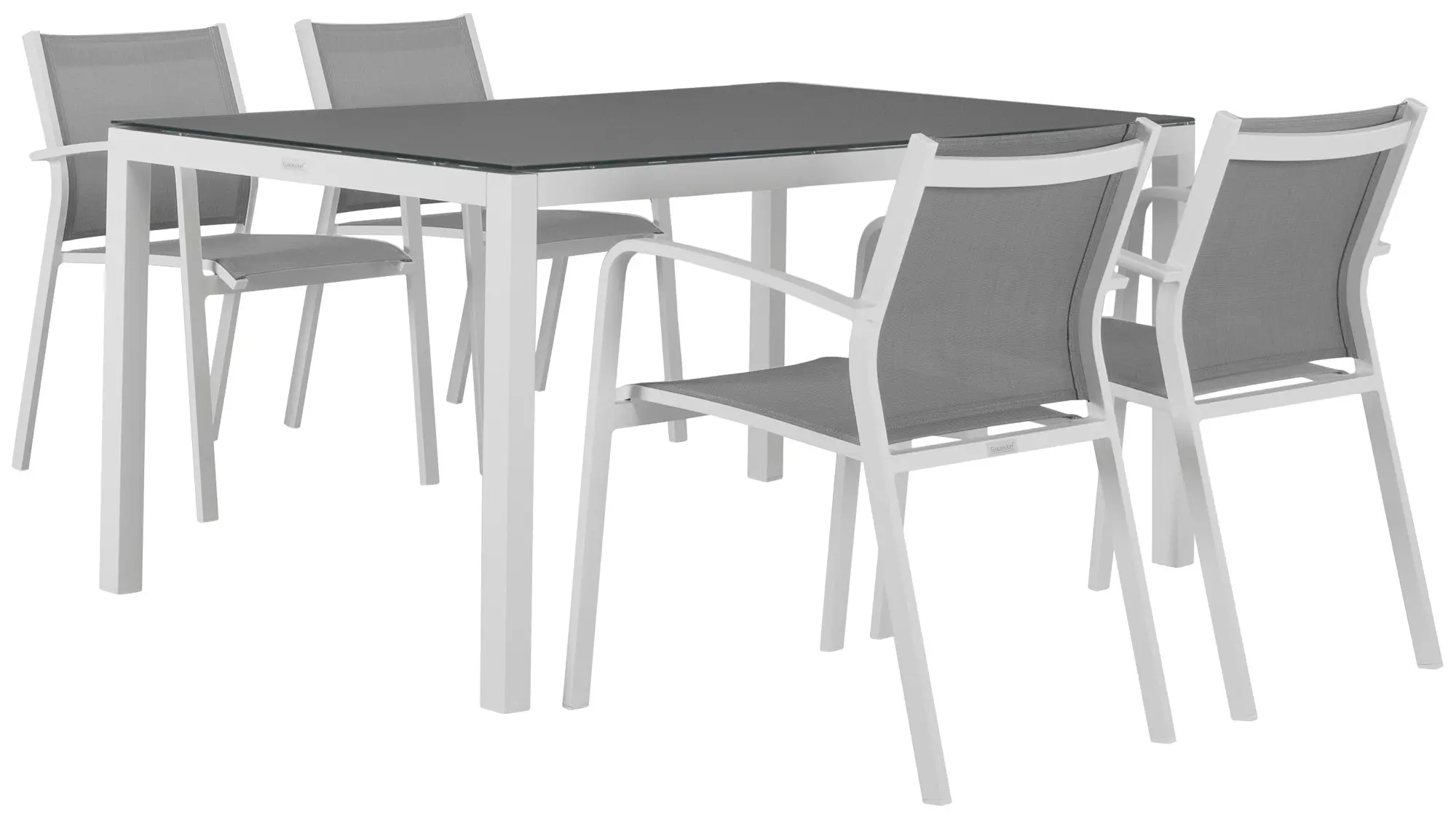 Lisbon Gray 60" Rectangular Table & 4 Chairs Lisbon Gray 60" Rectangular Table & 4 Chairs