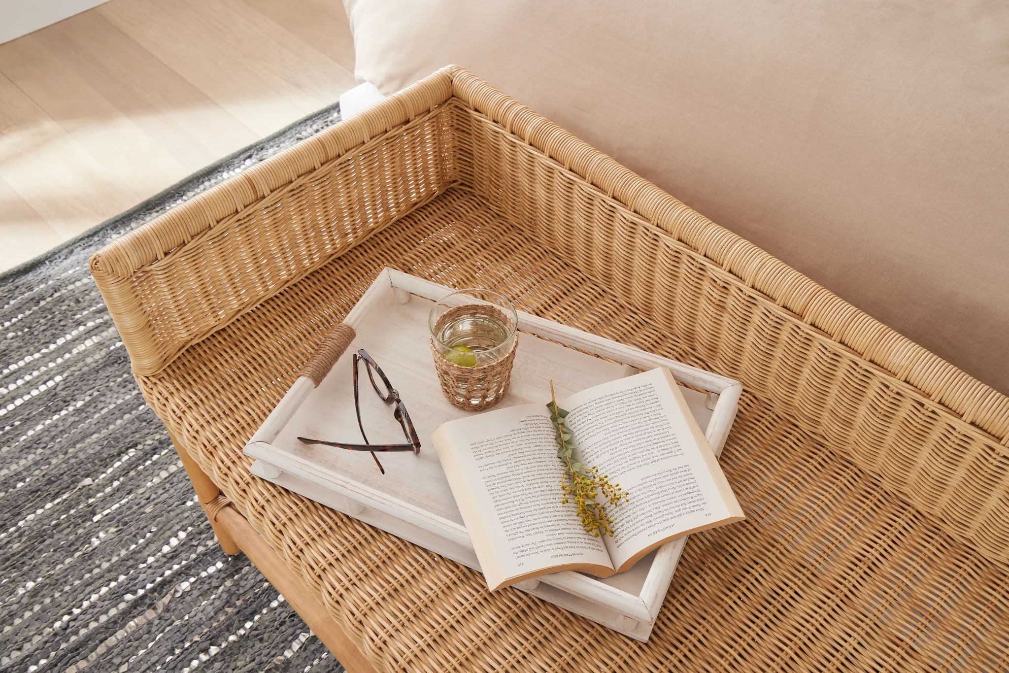 Banzai Light Tone Woven Bench