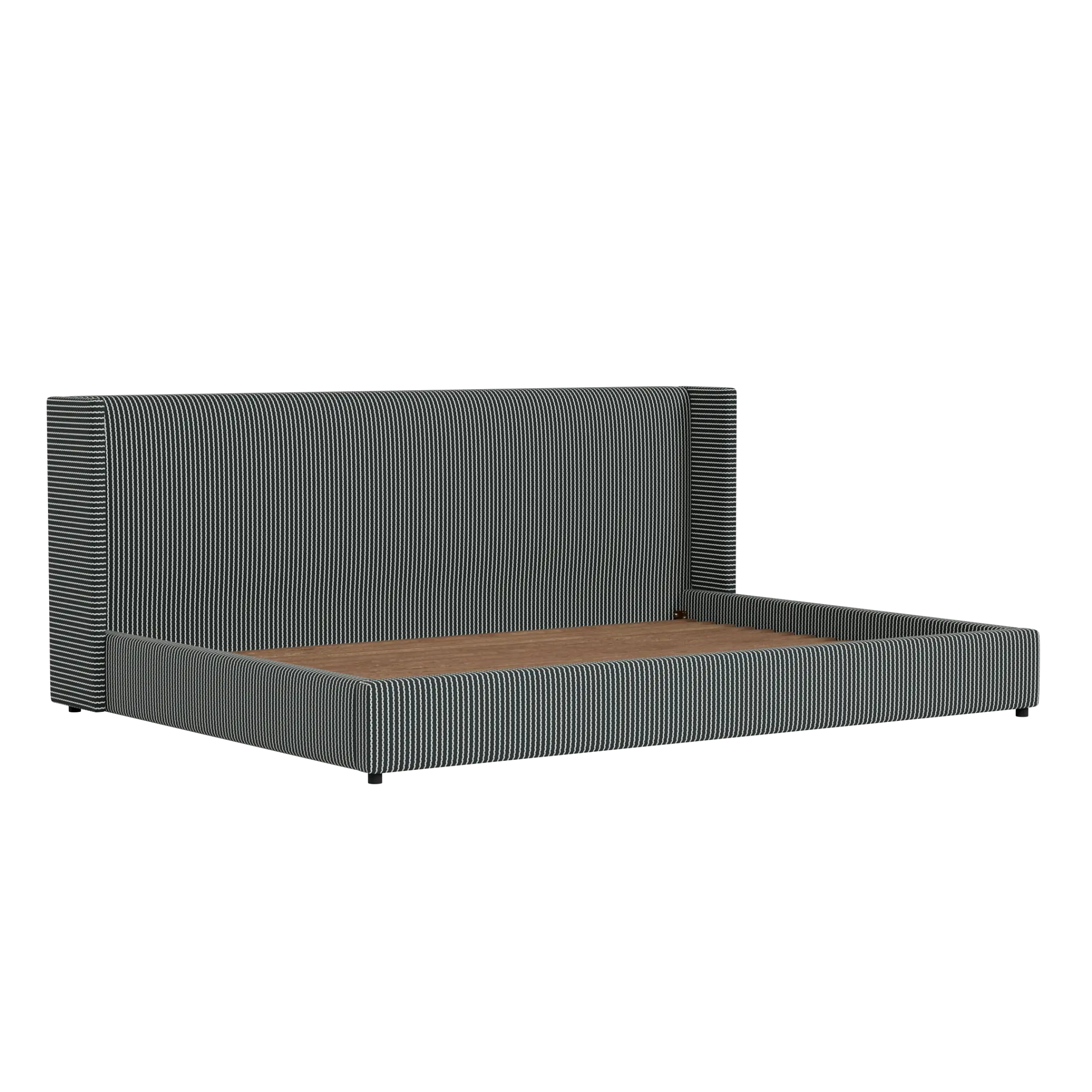 Captiva Lucy Navy 48" Upholstered Shelter Bed Captiva Lucy Navy 48" Upholstered Shelter Bed