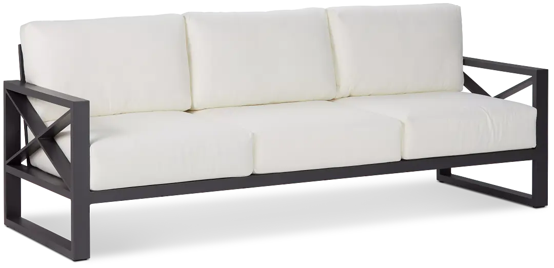 Linear Dark Gray White Aluminum Sofa Linear Dark Gray White Aluminum Sofa
