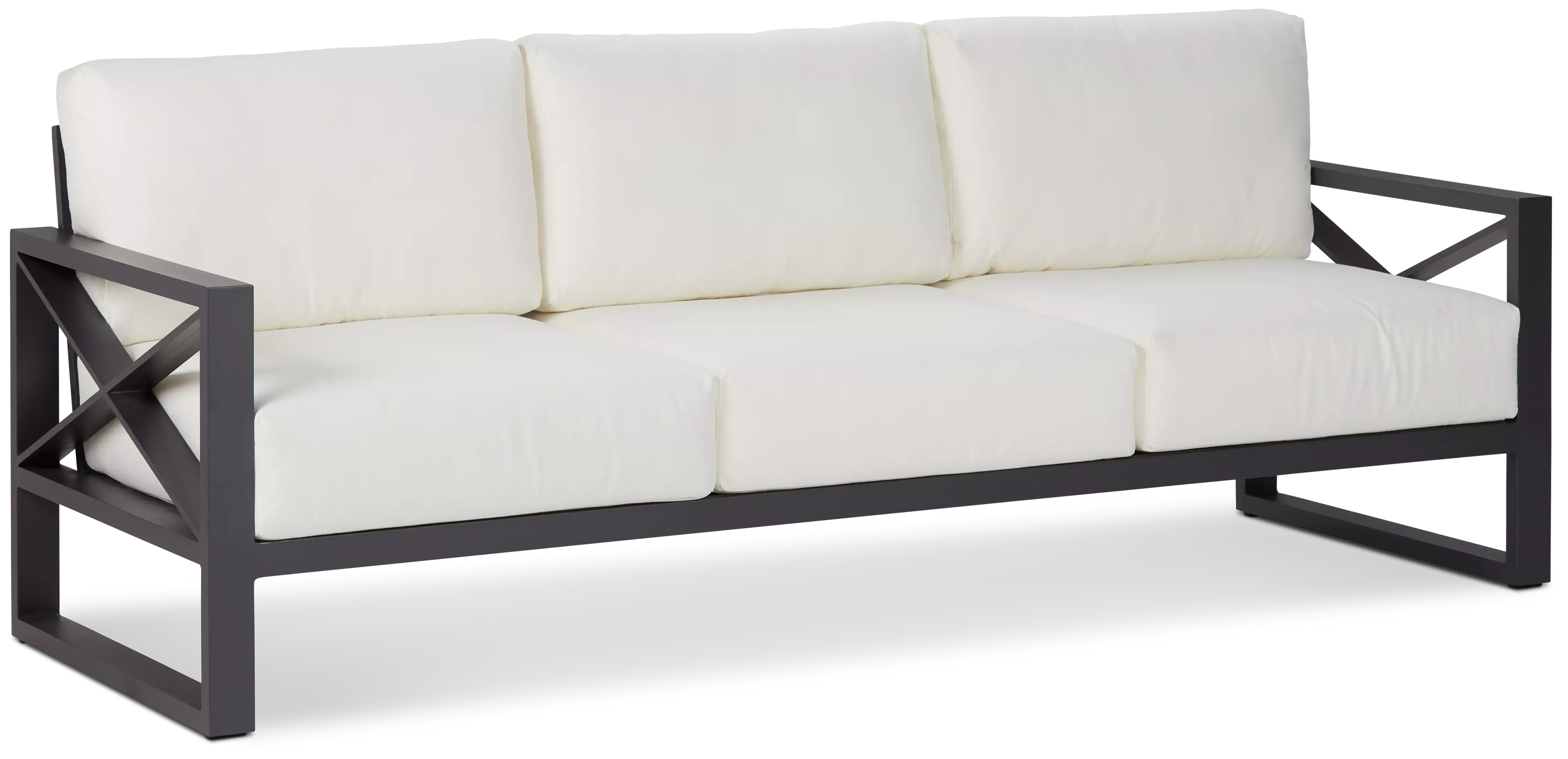Linear Dark Gray White Aluminum Sofa Linear Dark Gray White Aluminum Sofa