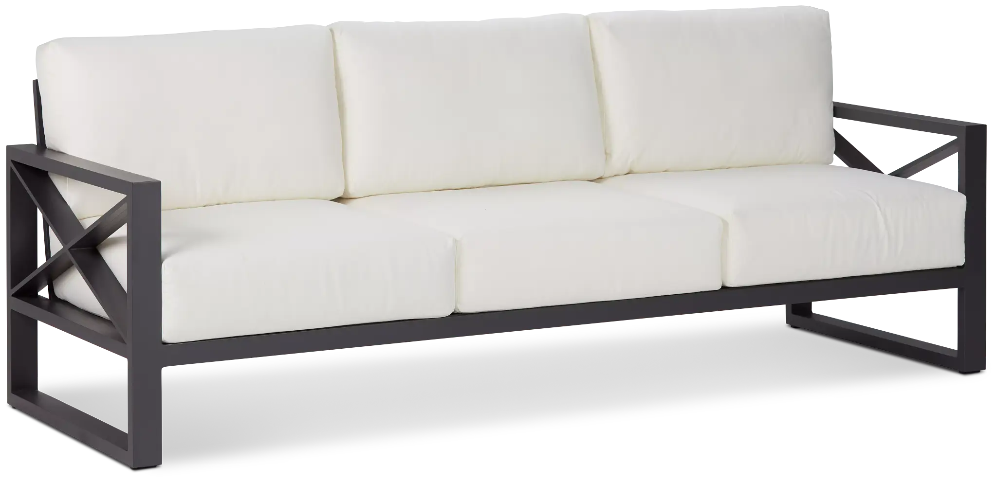Linear Dark Gray White Aluminum Sofa Linear Dark Gray White Aluminum Sofa