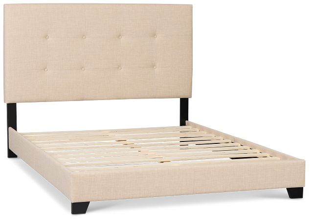 Flagler Beige Uph Panel Bed