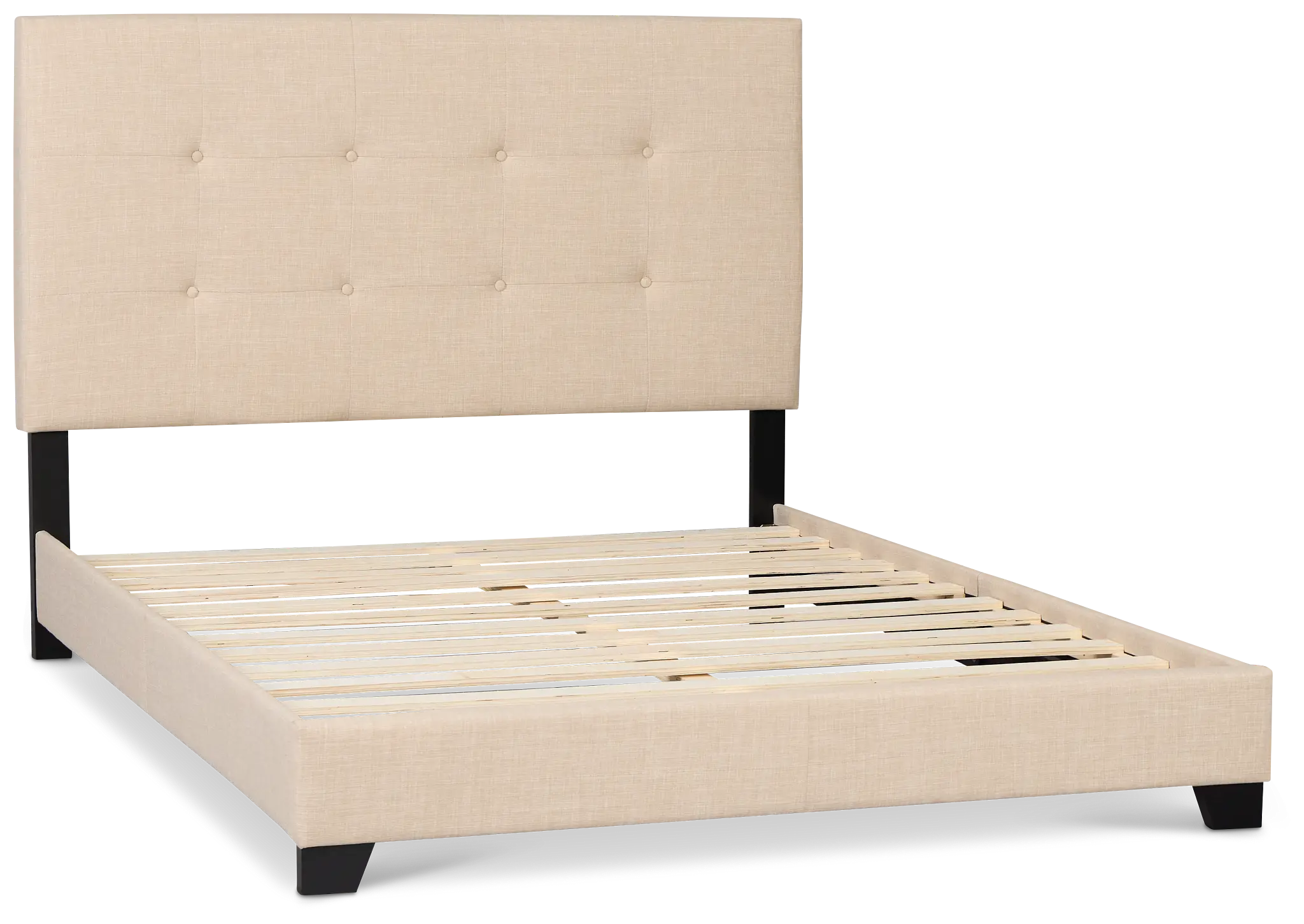 Flagler Beige Uph Panel Bed Flagler Beige Uph Panel Bed