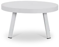Tortuga White Large End Table