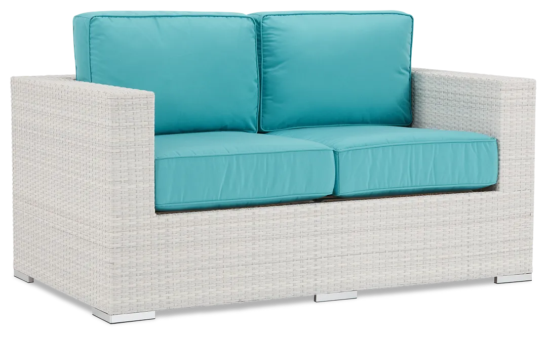 Biscayne Dark Teal Loveseat