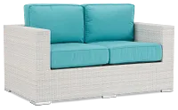 Biscayne Dark Teal Loveseat