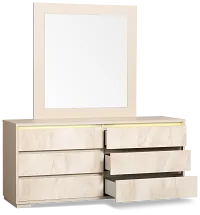 Valencia Light Tone Dresser & Mirror