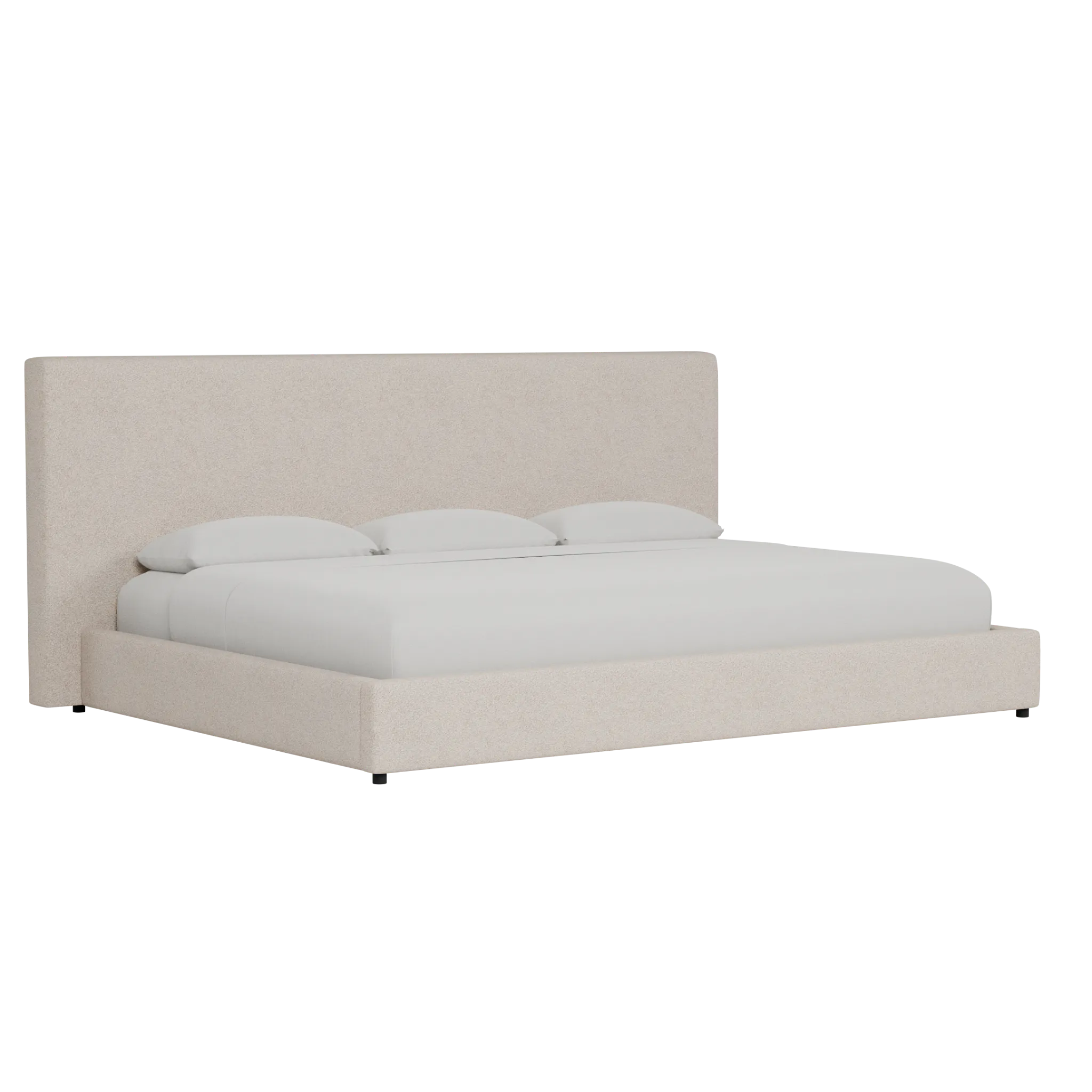 Grayton Sutton Beige 54" Upholstered Platform Bed