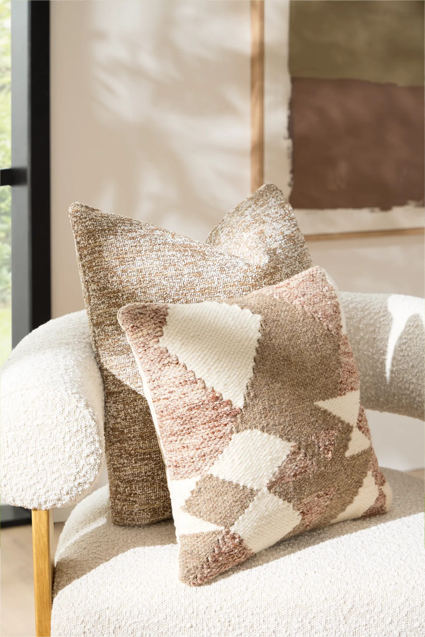 Sena Taupe 16" Accent Pillow
