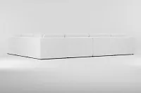 Destin Revenue White Fabric 8-piece Modular Sectional