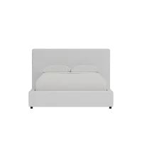 Grayton Revenue White 44" Upholstered Platform Bed