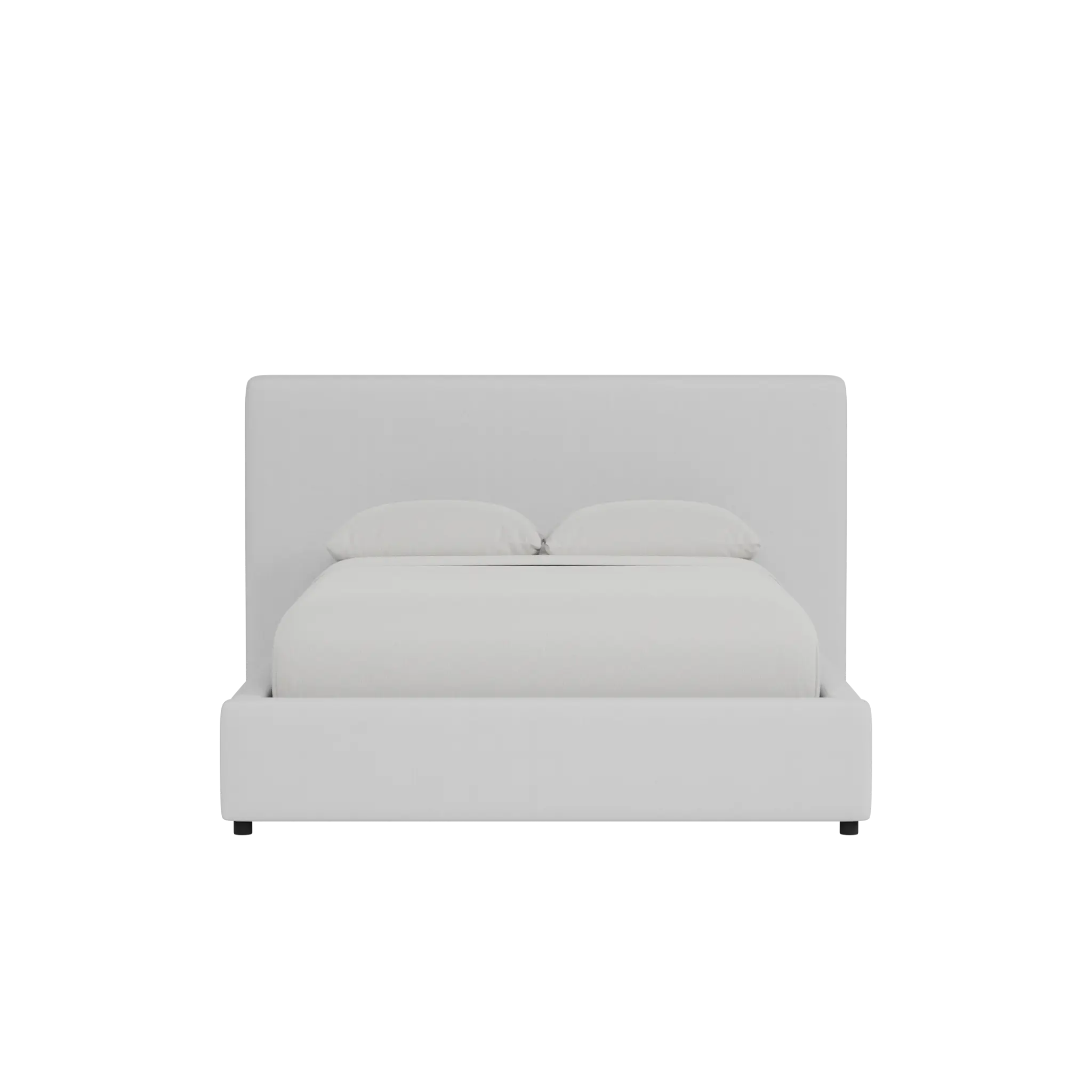 Grayton Revenue White 44" Upholstered Platform Bed Grayton Revenue White 44" Upholstered Platform Bed