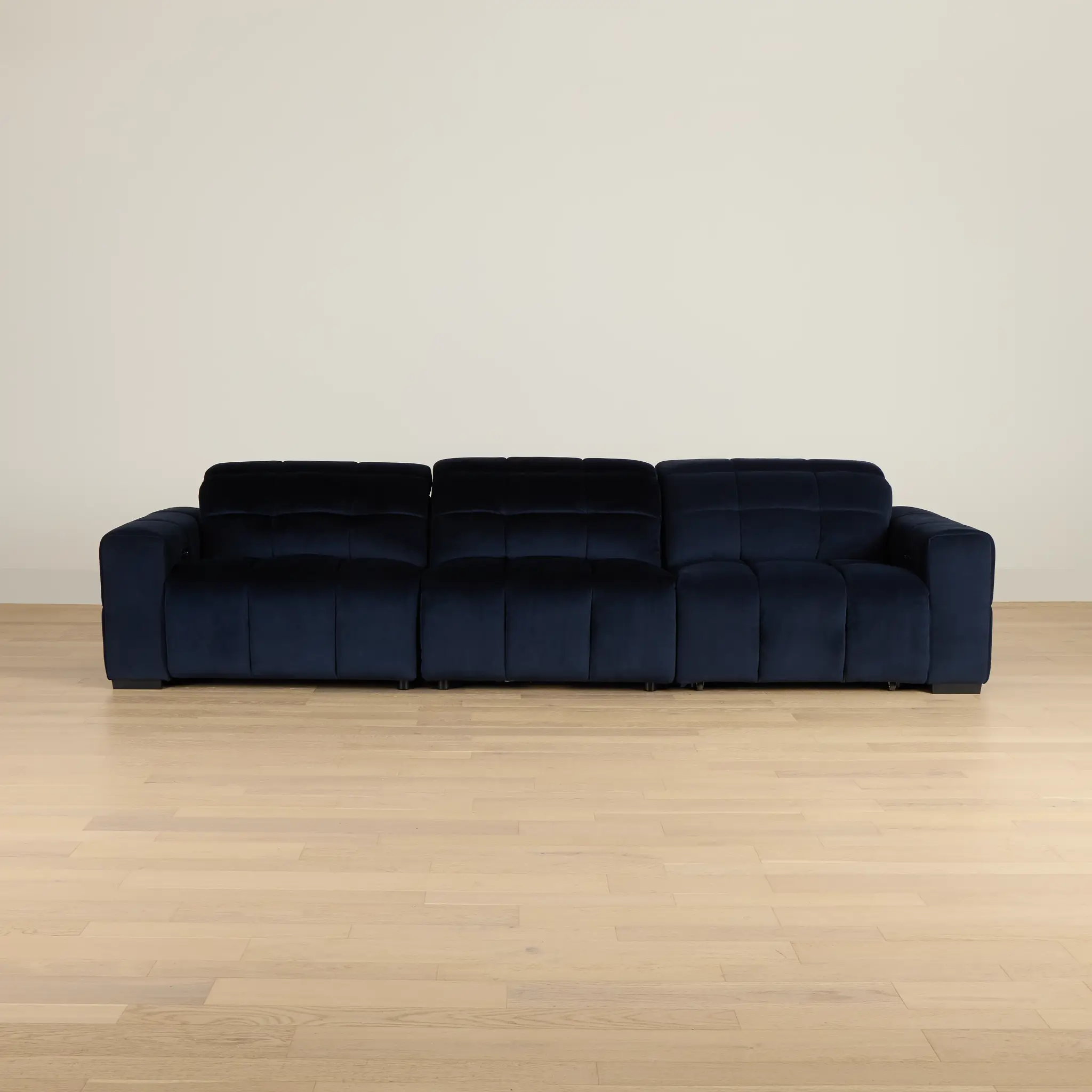 Gemma Navy Velvet Right Chaise Power Reclining Sectional Gemma Navy Velvet Right Chaise Power Reclining Sectional