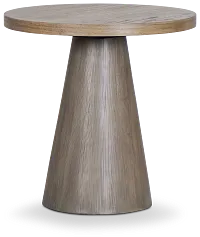 Alden Gray Round End Table