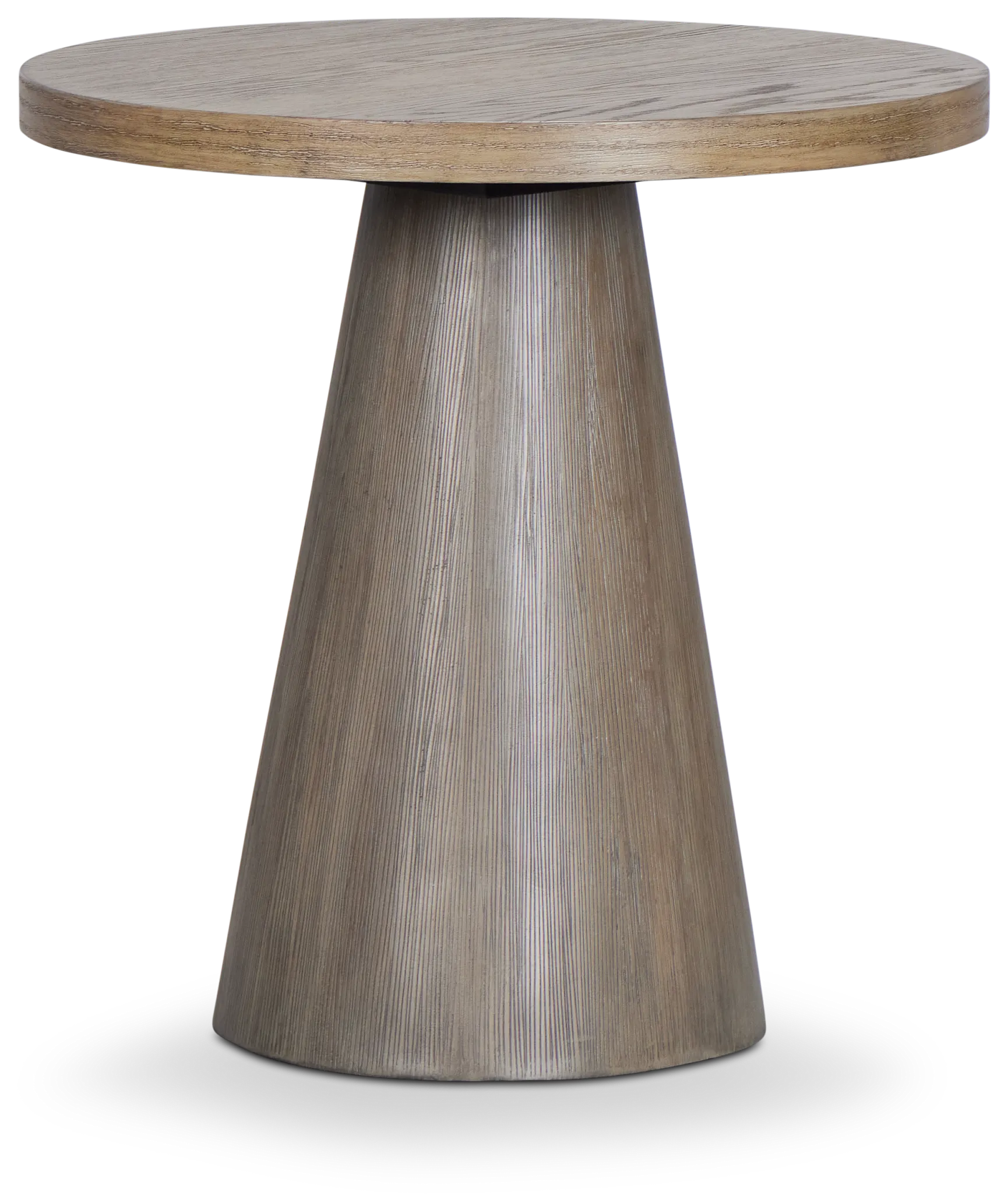 Alden Gray Round End Table