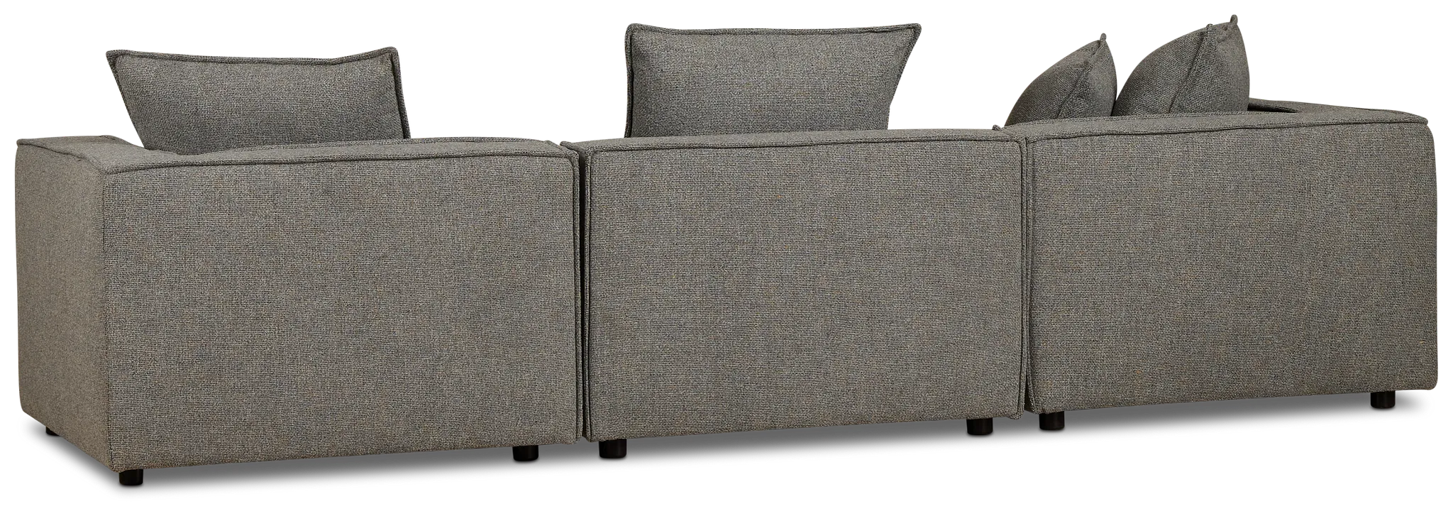 Tatum Gray Fabric 3-piece Modular Sofa