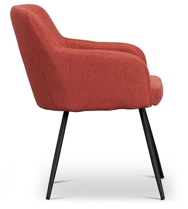 Annalise Orange Fabric Accent Chair