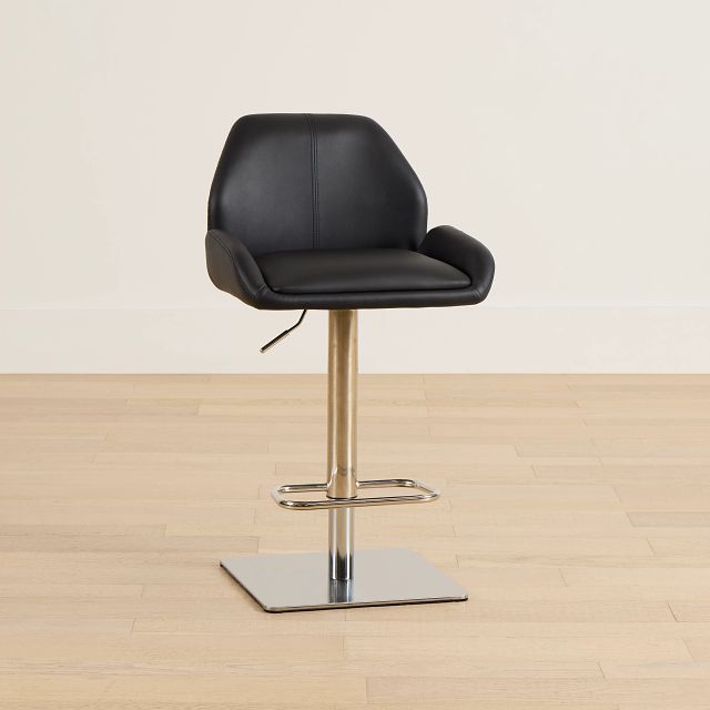 Fairfax Black Uph Adjustable Stool