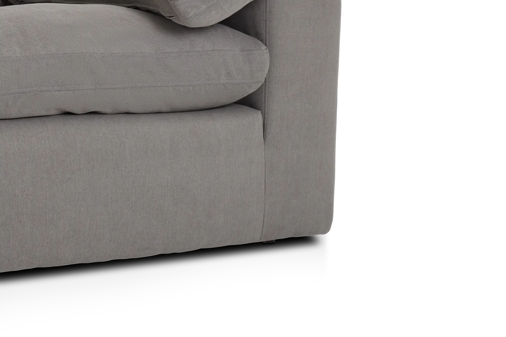 Nixon Light Gray Fabric 2-piece Modular Sofa Nixon Light Gray Fabric 2-piece Modular Sofa