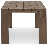 Linear Teak 82" Rectangular Table