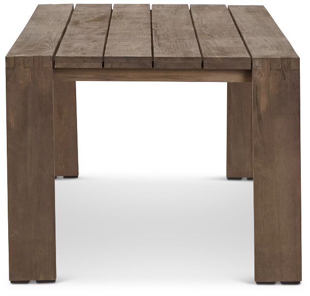 Linear Teak 82" Rectangular Table