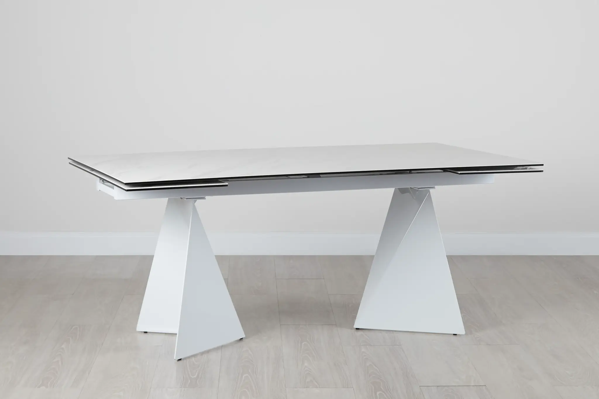 Monaco White Ceramic Rectangular Table Monaco White Ceramic Rectangular Table